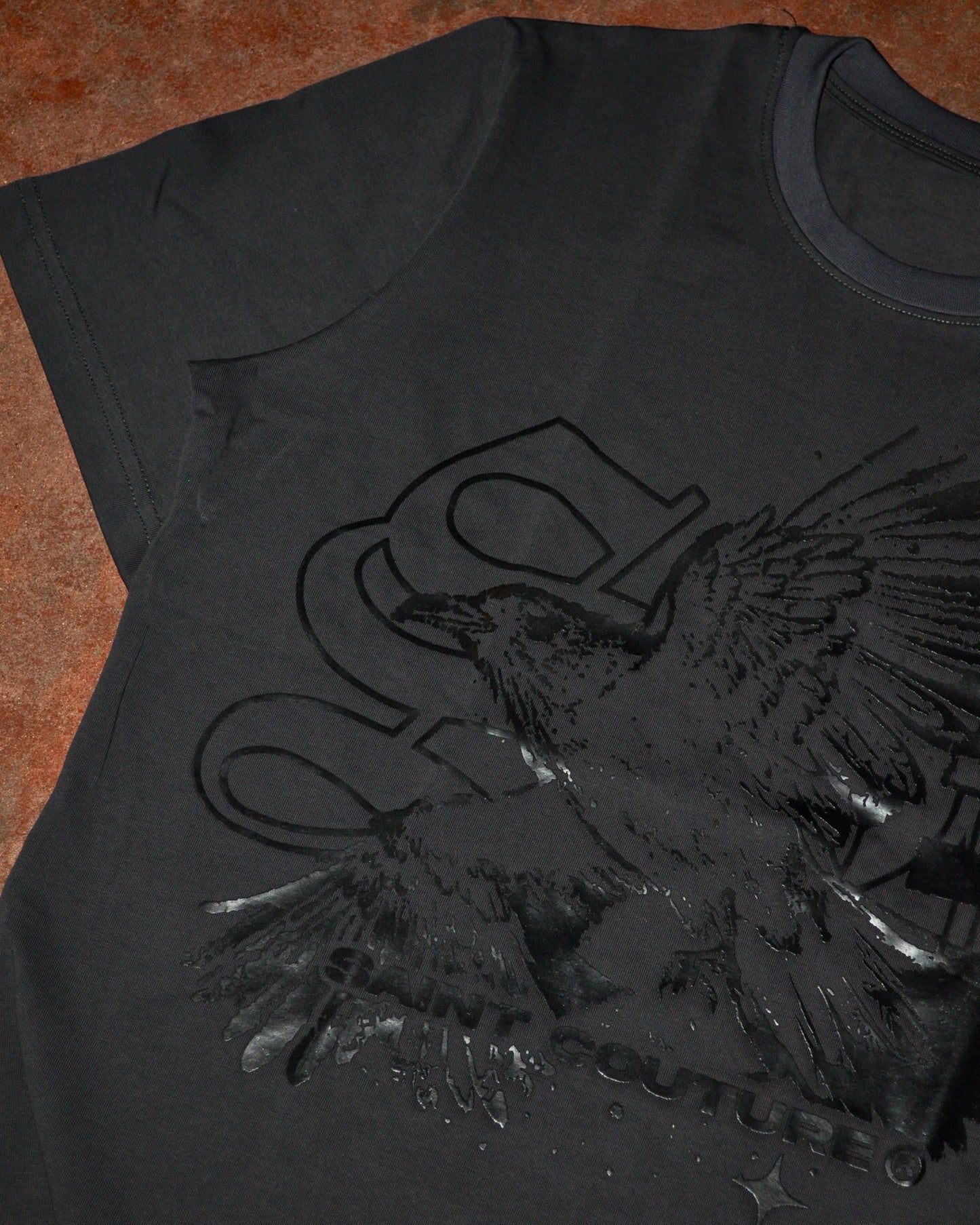 SAINT WORLD V2 Charcoal T-Shirt (Crow)