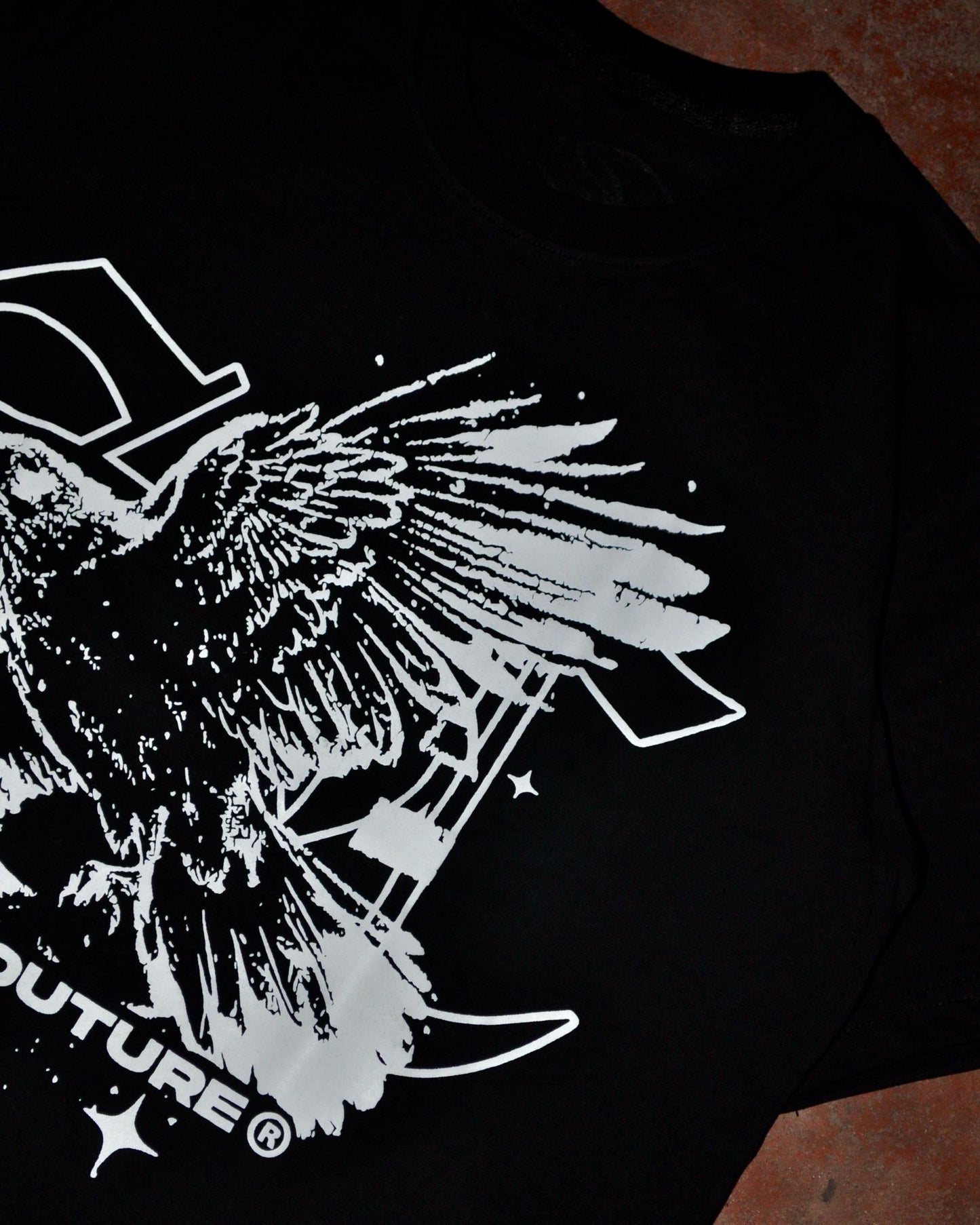 SAINT WORLD V2 Black T-Shirt (Crow)