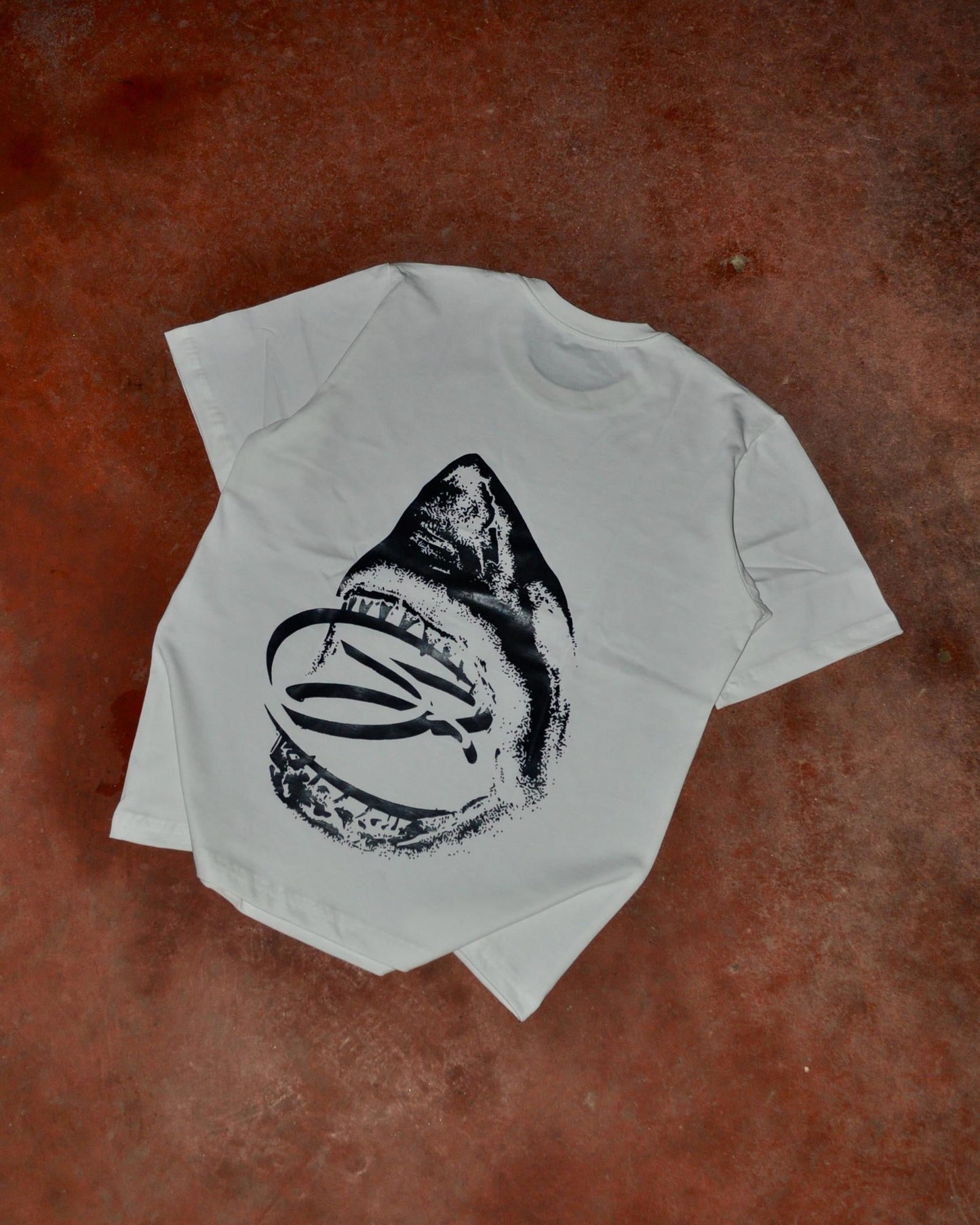 SAINT WORLD V2 White T-Shirt (Shark)