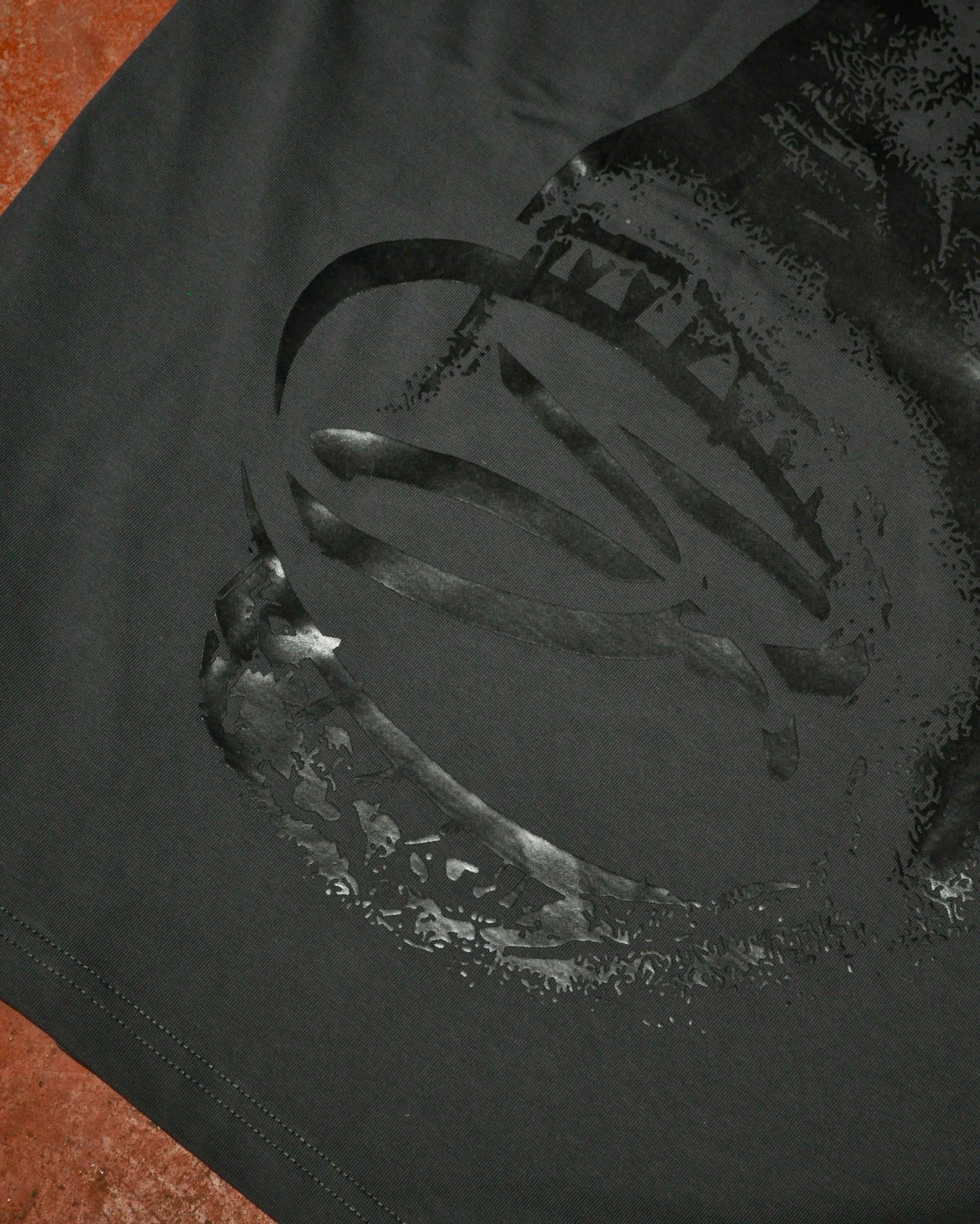 SAINT WORLD V2 Charcoal T-Shirt (Shark)