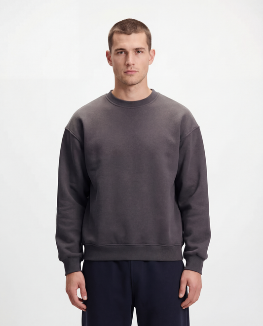 LONDON BAGGY CREWNECK (Charcoal)