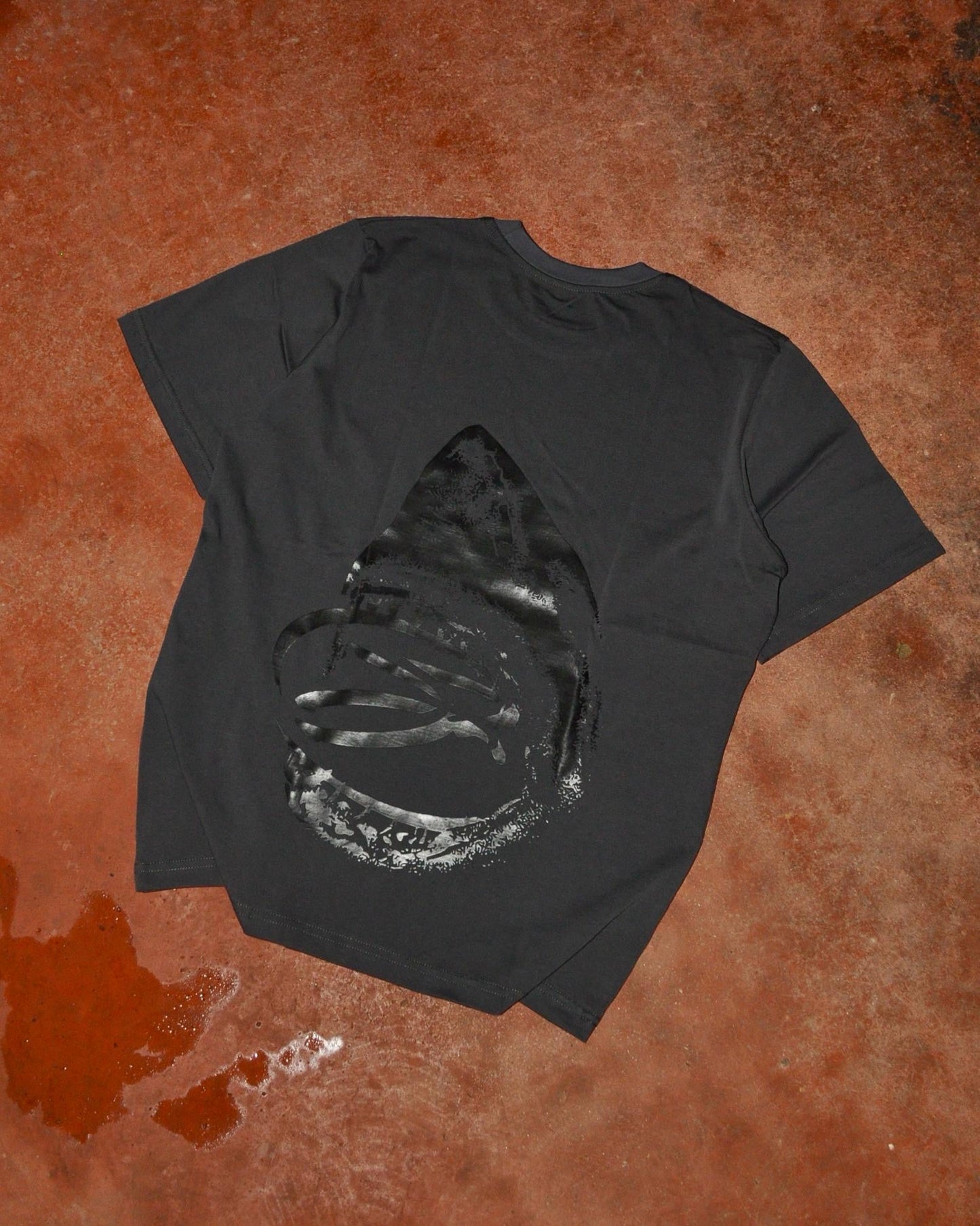 SAINT WORLD V2 Charcoal T-Shirt (Shark)
