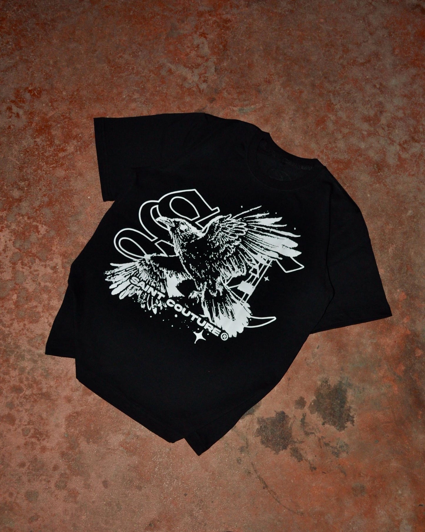 SAINT WORLD V2 Black T-Shirt (Crow)