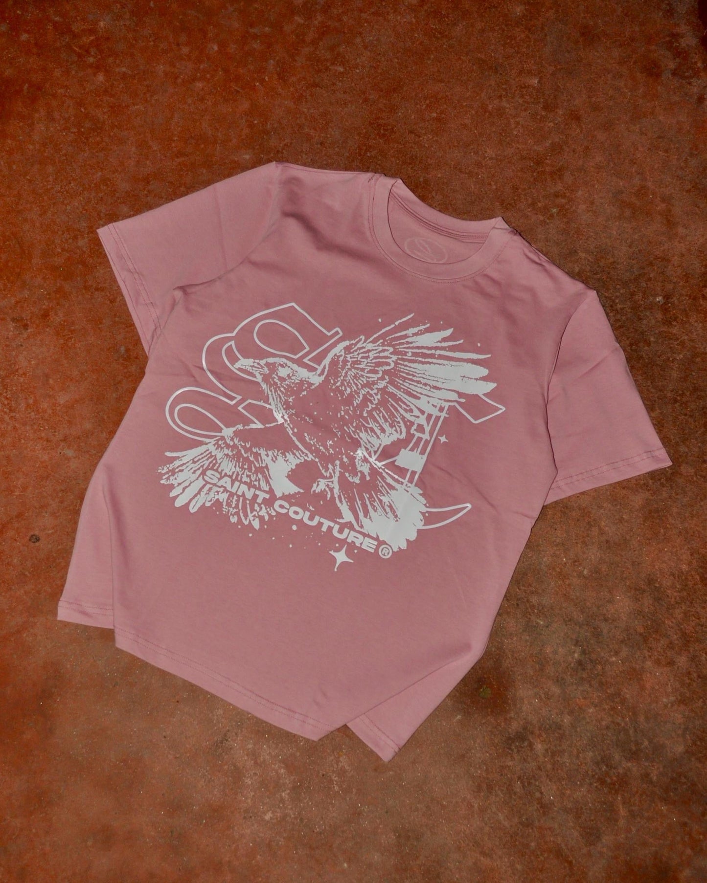 SAINT WORLD V2 Pink T-Shirt (Crow)