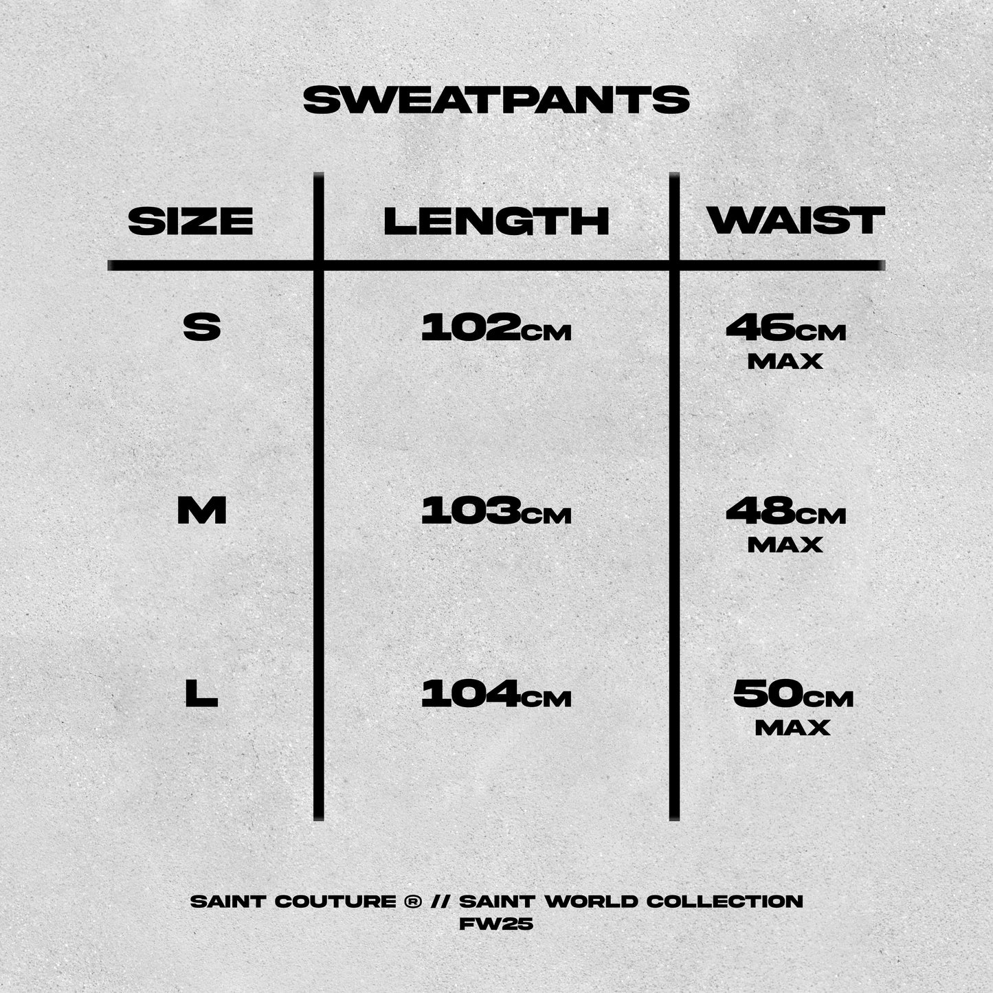 SAINT WORLD SWEATPANTS BLACK